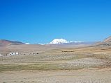 01 Gang Benchen View From Just Past Road Junction From Friendship Highway We left the Friendship Highway just after the Lalung La and turned west towards Mount Kailash with Gang Benchen ahead.